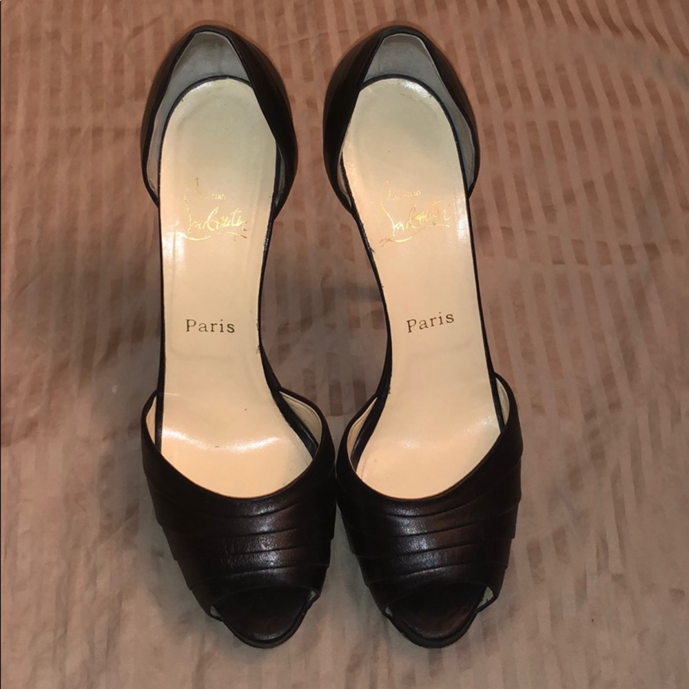 Christian Louboutin Armadillo 120 Black Nappa 41.5